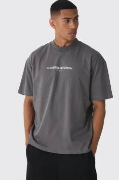 Oversized Limited Edition Heavyweight T-shirt | UK^boohooMAN Online