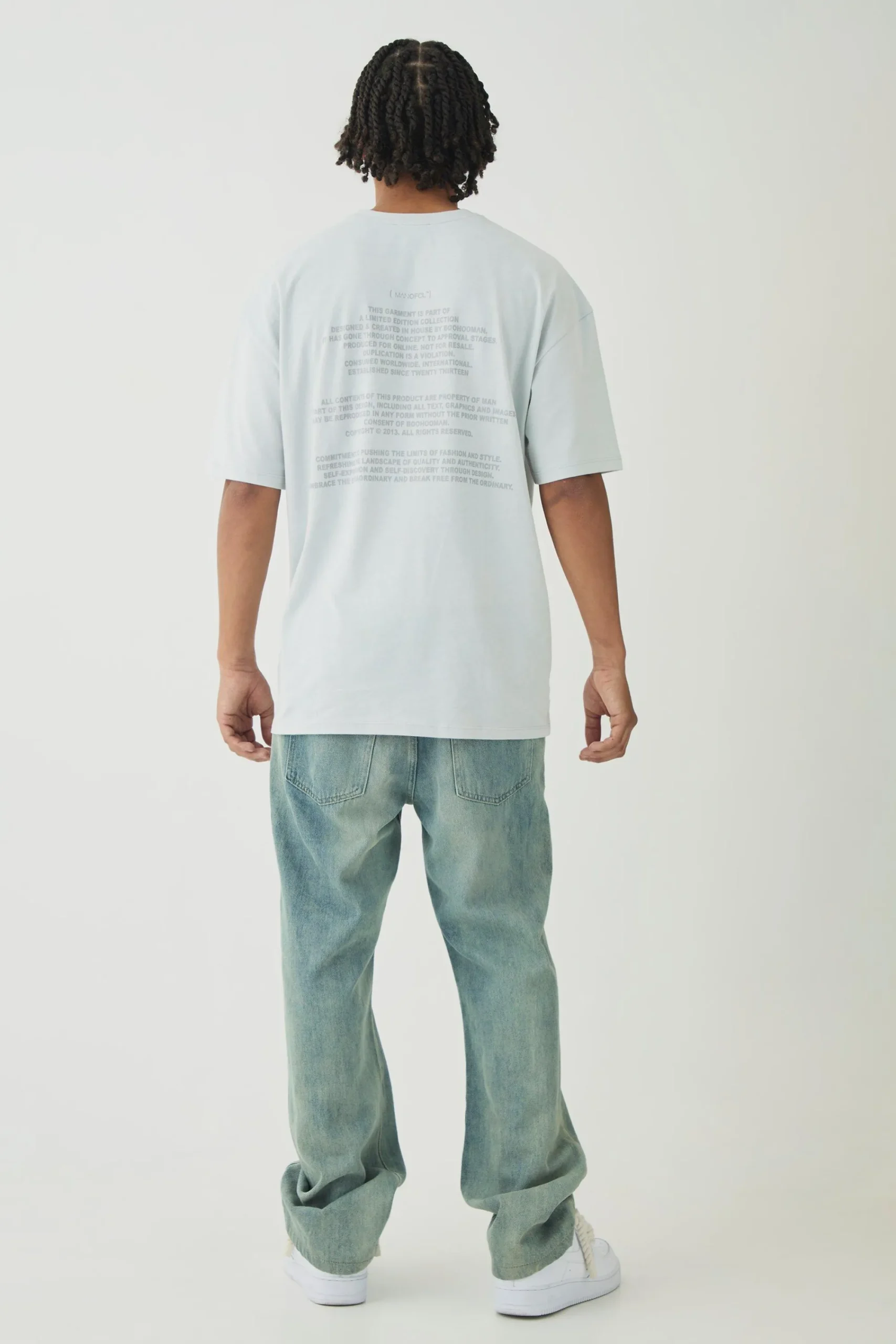 Oversized Limited Edition Print T-Shirt | UK^boohooMAN Online