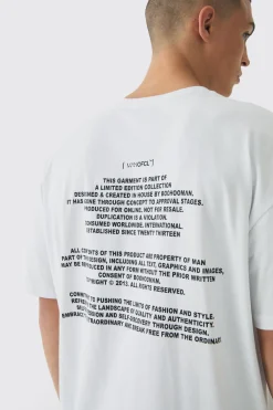 Oversized Limited Edition Print T-Shirt | UK^boohooMAN Best