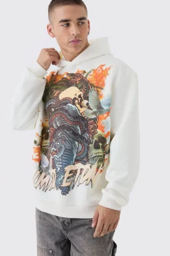 boohooMAN Oversized Limited Edition Tattoo Graphic Hoodie | UK| Hoodies & Sweatshirts