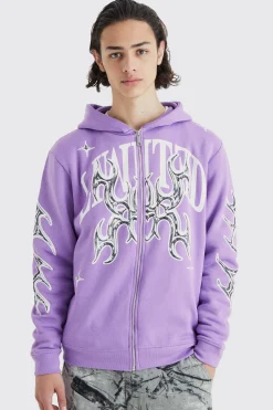 boohooMAN Oversized Limited Graphic Hoodie | UK| Hoodies & Sweatshirts