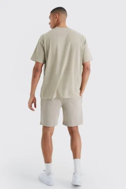 boohooMAN Oversized Limited Premium Short Set | UK| Tracksuits