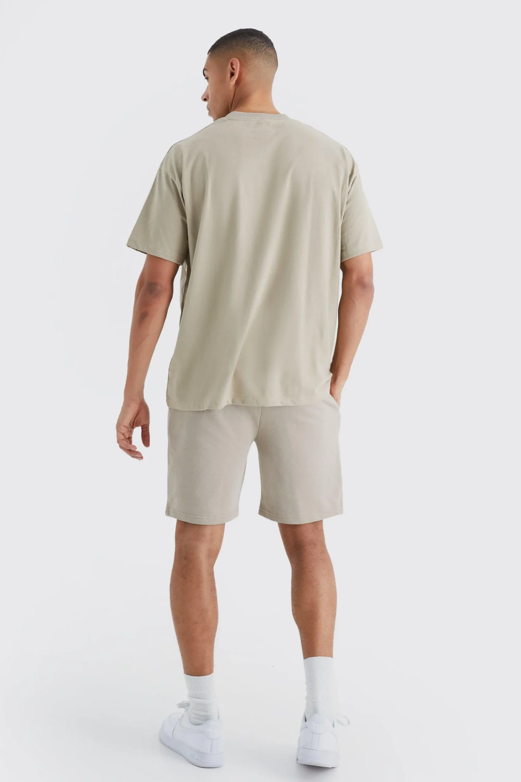 boohooMAN Oversized Limited Premium Short Set | UK| Tracksuits