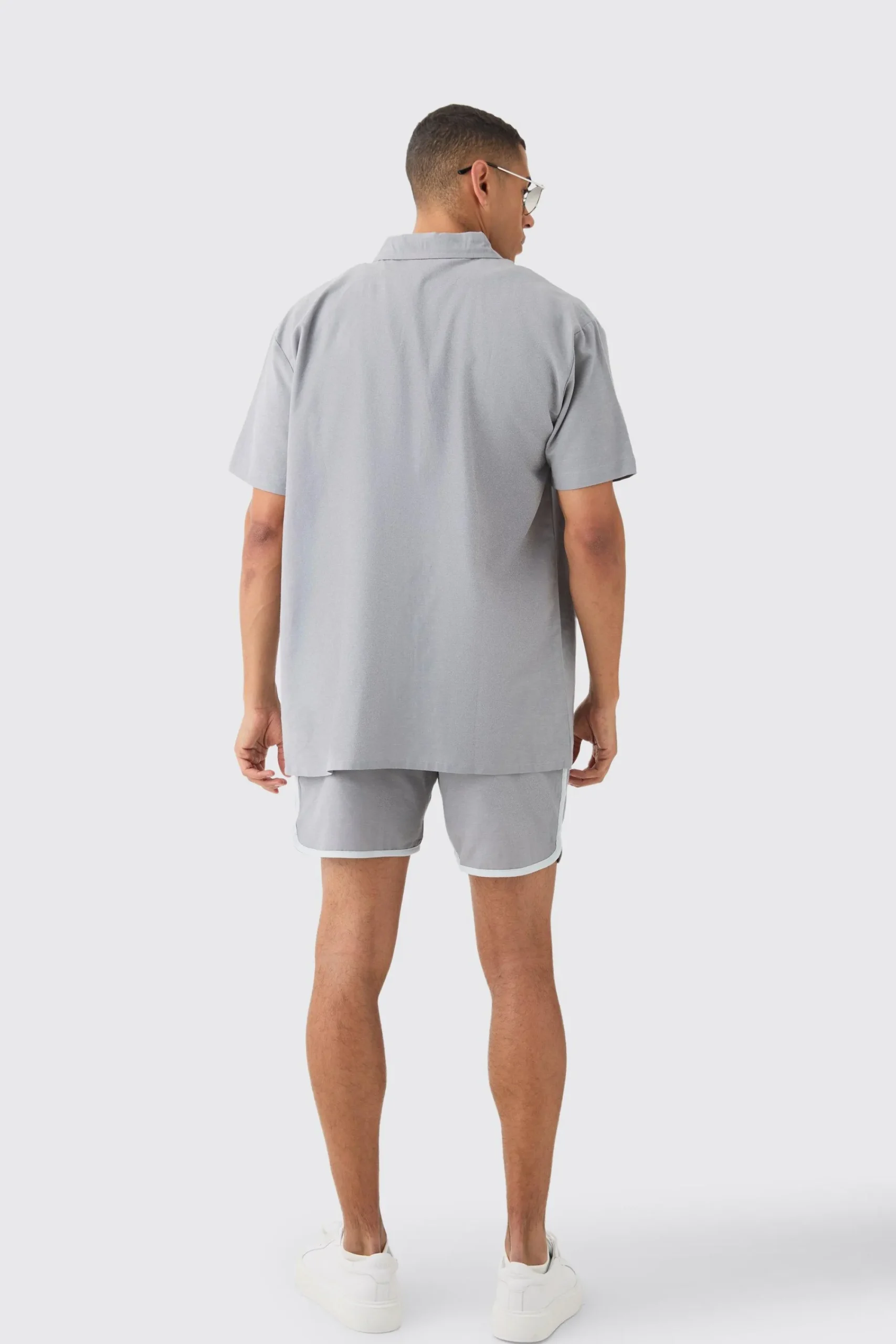 boohooMAN Oversized Linen Concealed Placket Shirt | UK| Shirts