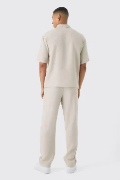 boohooMAN Oversized Linen Deep Pocket Shirt & Trouser Set | UK| Sets & Co-Ords