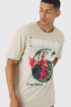 Oversized Linkin Park Band License Print T-Shirt | UK^boohooMAN Sale