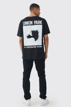 Oversized Linkin Park Band License Print T-Shirt | UK^boohooMAN Discount