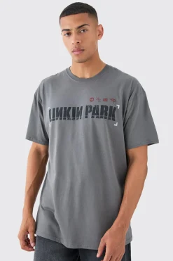 Oversized Linkin Park Wash License T-shirt | UK^boohooMAN Hot