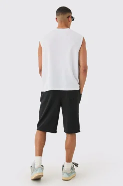 boohooMAN Oversized Long Length Heavyweight Waffle Shorts | UK| Trousers|Shorts