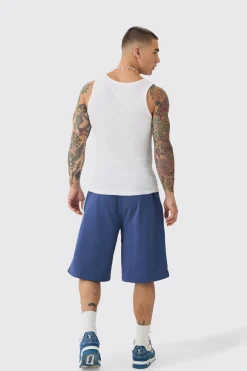 boohooMAN Oversized Long Length Official Loopback Shorts | UK| Shorts