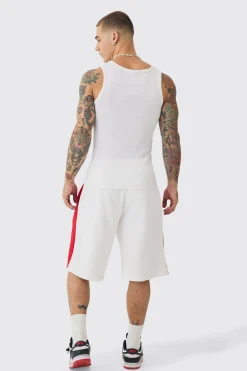 boohooMAN Oversized Long Length Official Loopback Shorts | UK| Shorts