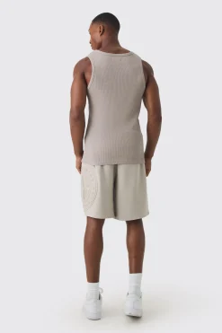 boohooMAN Oversized Long Length Worldwide Embossed Short | UK| Shorts