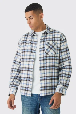 boohooMAN Oversized Long Sleeve Check Shirt | UK| Shirts