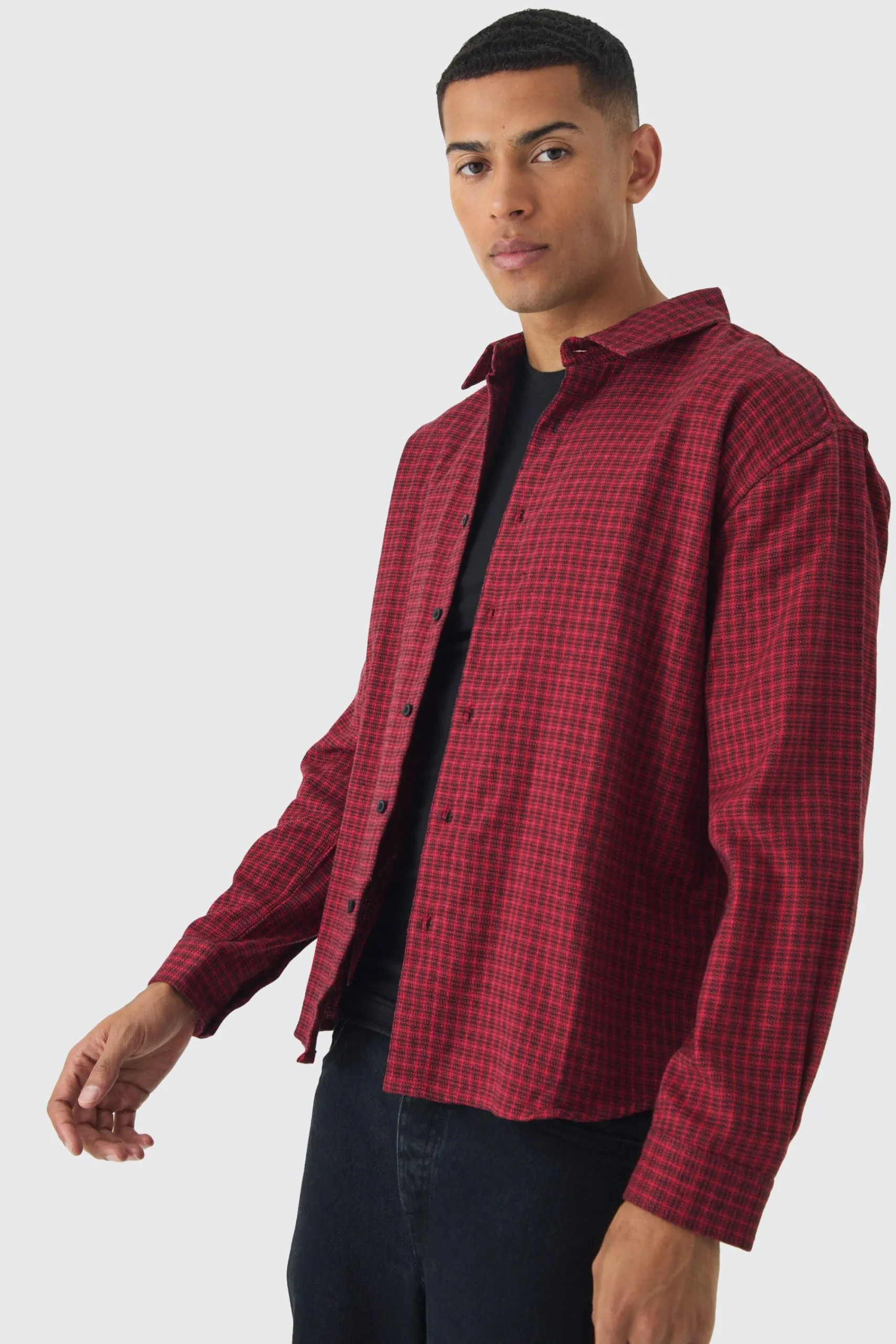 boohooMAN Oversized Long Sleeve Check Shirt | UK| Shirts