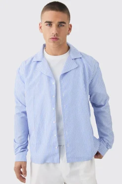 boohooMAN Oversized Long Sleeve Stripe Shirt | UK| Shirts
