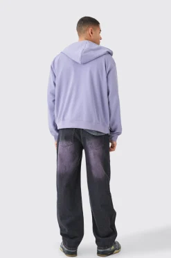 boohooMAN Oversized Loopback Zip Through Hoodie | UK| Hoodies & Sweatshirts