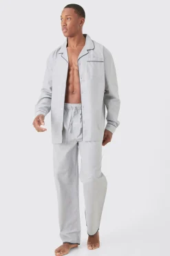 boohooMAN Oversized Lounge Shirt & Bottom Set | UK| Loungewear