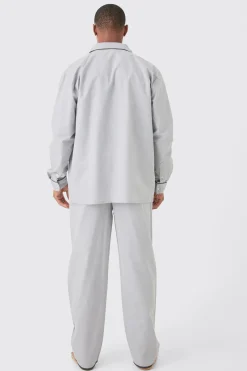 boohooMAN Oversized Lounge Shirt & Bottom Set | UK| Loungewear