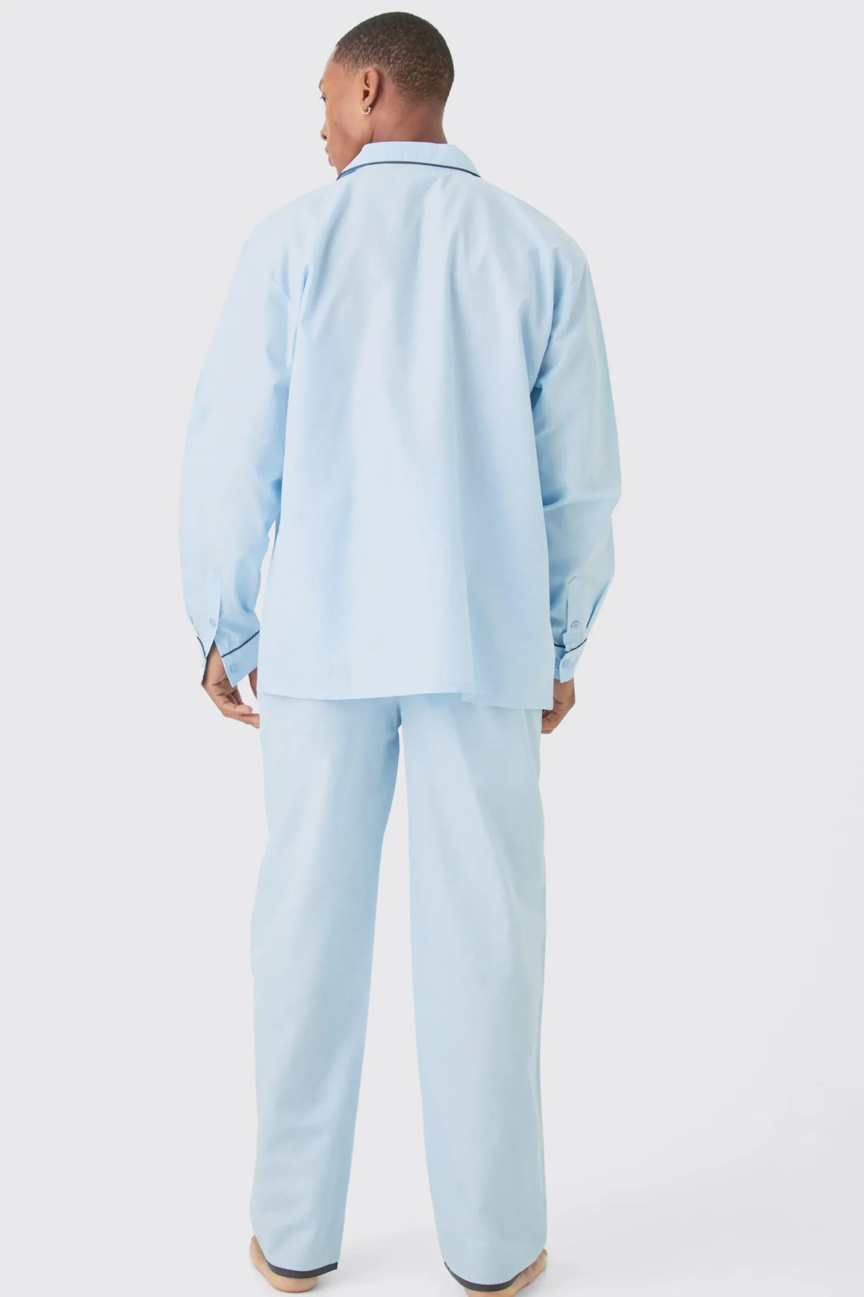 boohooMAN Oversized Lounge Shirt & Bottom Set | UK| Loungewear