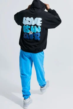 boohooMAN Oversized Love Is In The Air Puff Print Hoodie | UK| Hoodies & Sweatshirts