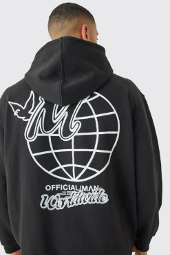 boohooMAN Oversized M Graphic Hoodie | UK| Hoodies & Sweatshirts