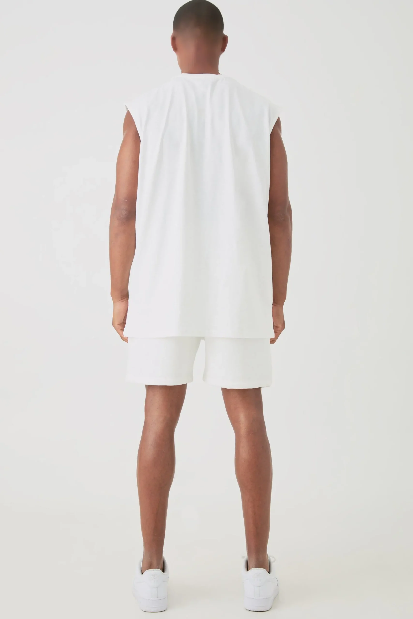 Oversized Man Flock Printed Tank & Short Set | UK^boohooMAN Discount