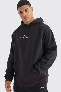 boohooMAN Oversized Man Signature Over The Head Hoodie | UK| Hoodies & Sweatshirts