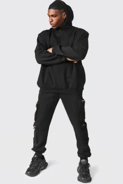 boohooMAN Oversized Man Utility Hooded Tracksuit | UK| Tracksuits