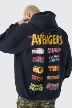 boohooMAN Oversized Marvel Avengers License Hoodie | UK| Hoodies & Sweatshirts