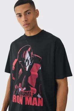 Oversized Marvel Iron Man License Print T-Shirt | UK^boohooMAN Best