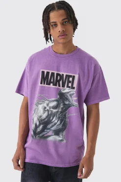 Oversized Marvel Venom Wash License Print T-Shirt | UK^boohooMAN Best