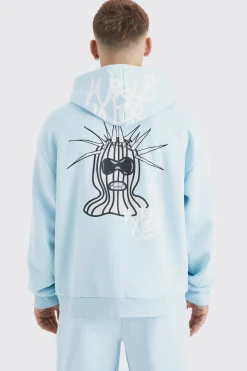 boohooMAN Oversized Masked Character Zip Up Hoodie & Oversized Jogger | UK| Hoodies & Sweatshirts