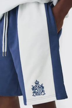 boohooMAN Oversized Mid Length Panelled Jersey Shorts | UK| Shorts