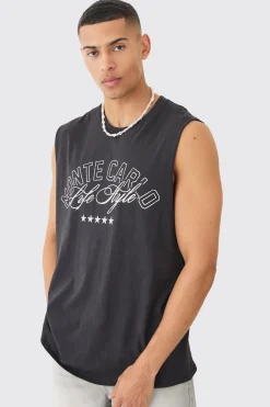 Oversized Monte Carlo Tank | UK^boohooMAN Online