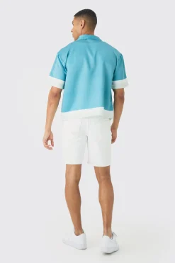 boohooMAN Oversized Moto Graphic Satin Shirt | UK| Shirts