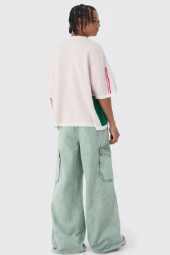 Oversized Moto Knitted T-shirt | UK^boohooMAN Outlet