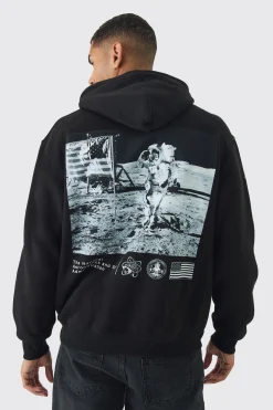 boohooMAN Oversized Nasa License Print Hoodie | UK| Hoodies & Sweatshirts