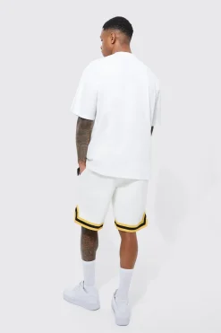 boohooMAN Oversized Ofcl Basketball T-shirt And Short Set | UK| Sets & Co-Ords|Tracksuits