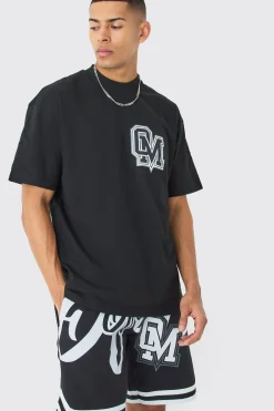 boohooMAN Oversized Ofcl Basketball T-shirt And Short Set | UK| Sets & Co-Ords|Tracksuits