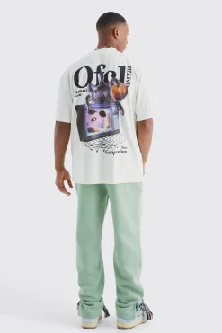 boohooMAN Oversized Ofcl Graphic T-shirt & Jogger Set | UK| Sets & Co-Ords