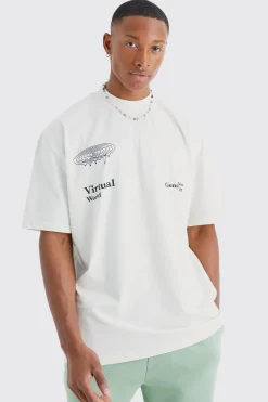 boohooMAN Oversized Ofcl Graphic T-shirt & Jogger Set | UK| Sets & Co-Ords