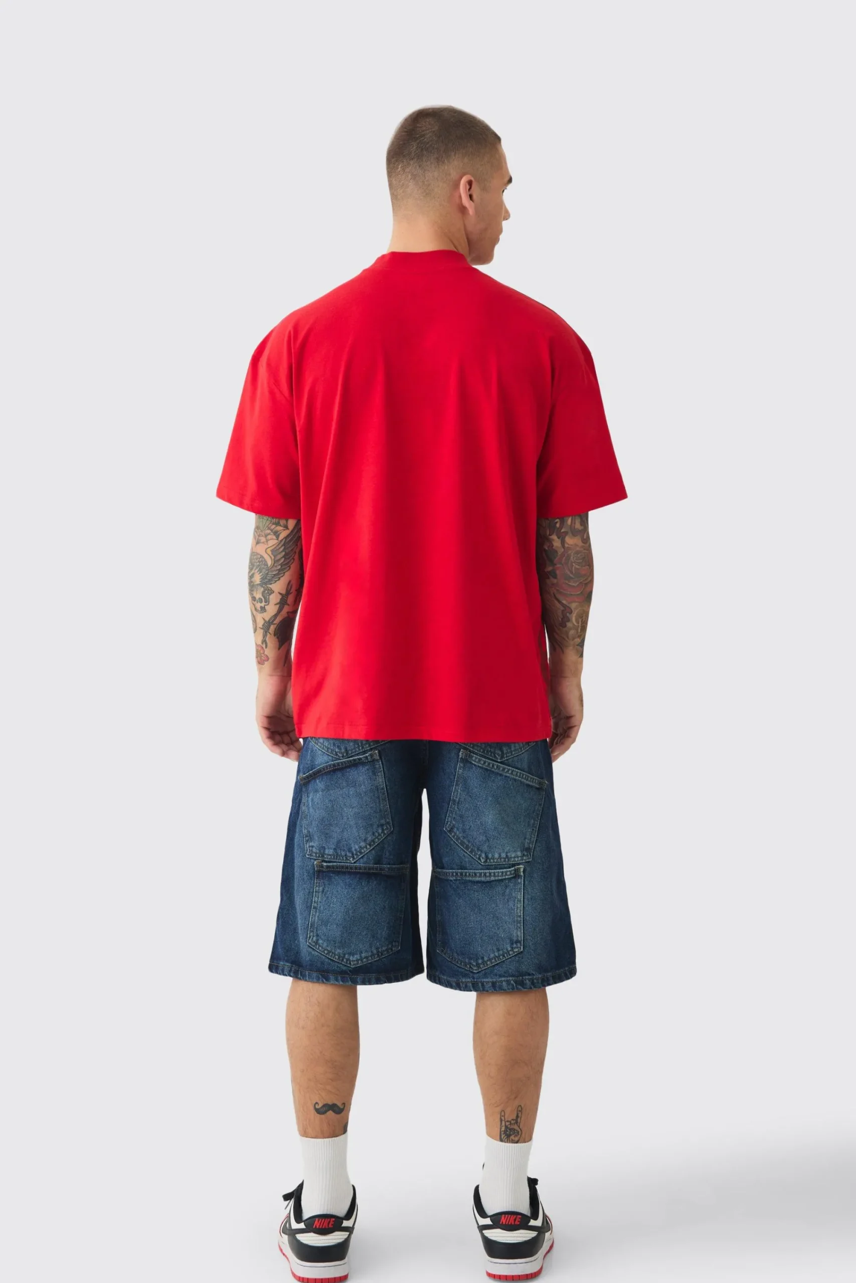 Oversized OFCL Man Homme Distressed Heavyweight T-shirt | UK^boohooMAN Best