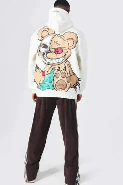 boohooMAN Oversized Ofcl Man Teddy Graphic Hoodie | UK| Hoodies & Sweatshirts