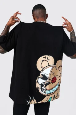 Oversized Ofcl Man Teddy Graphic T-shirt | UK^boohooMAN Outlet