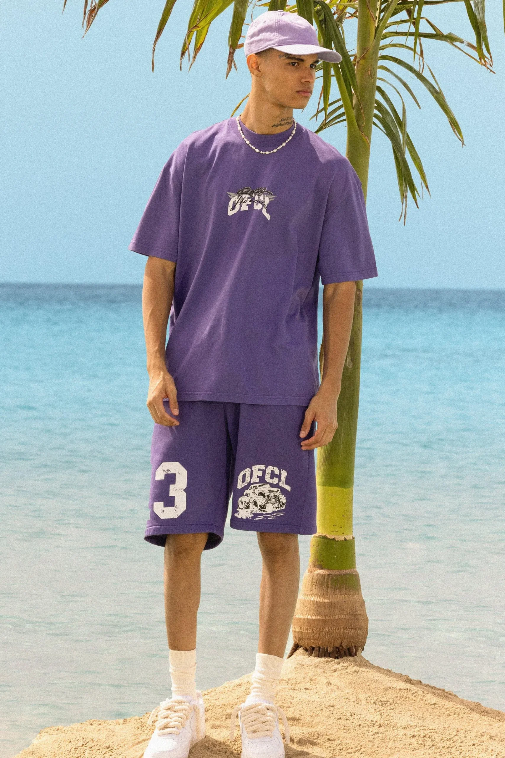 boohooMAN Oversized Ofcl Racing Washed T-shirt & Long Length Shorts | UK| Sets & Co-Ords|Tracksuits