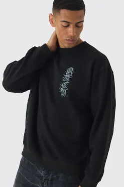 boohooMAN Oversized OFCL Tonal Renaissance Print Sweatshirt | UK| Hoodies & Sweatshirts