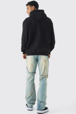 boohooMAN Oversized Official Cracked Print Hoodie | UK| Hoodies & Sweatshirts