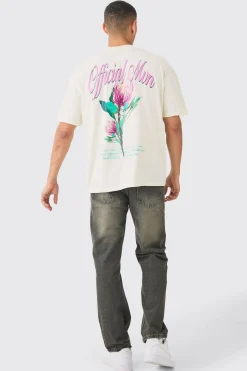 Oversized Official Man Floral T-shirt | UK^boohooMAN