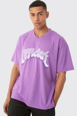 Oversized Official Mesh Varsity Top | UK^boohooMAN
