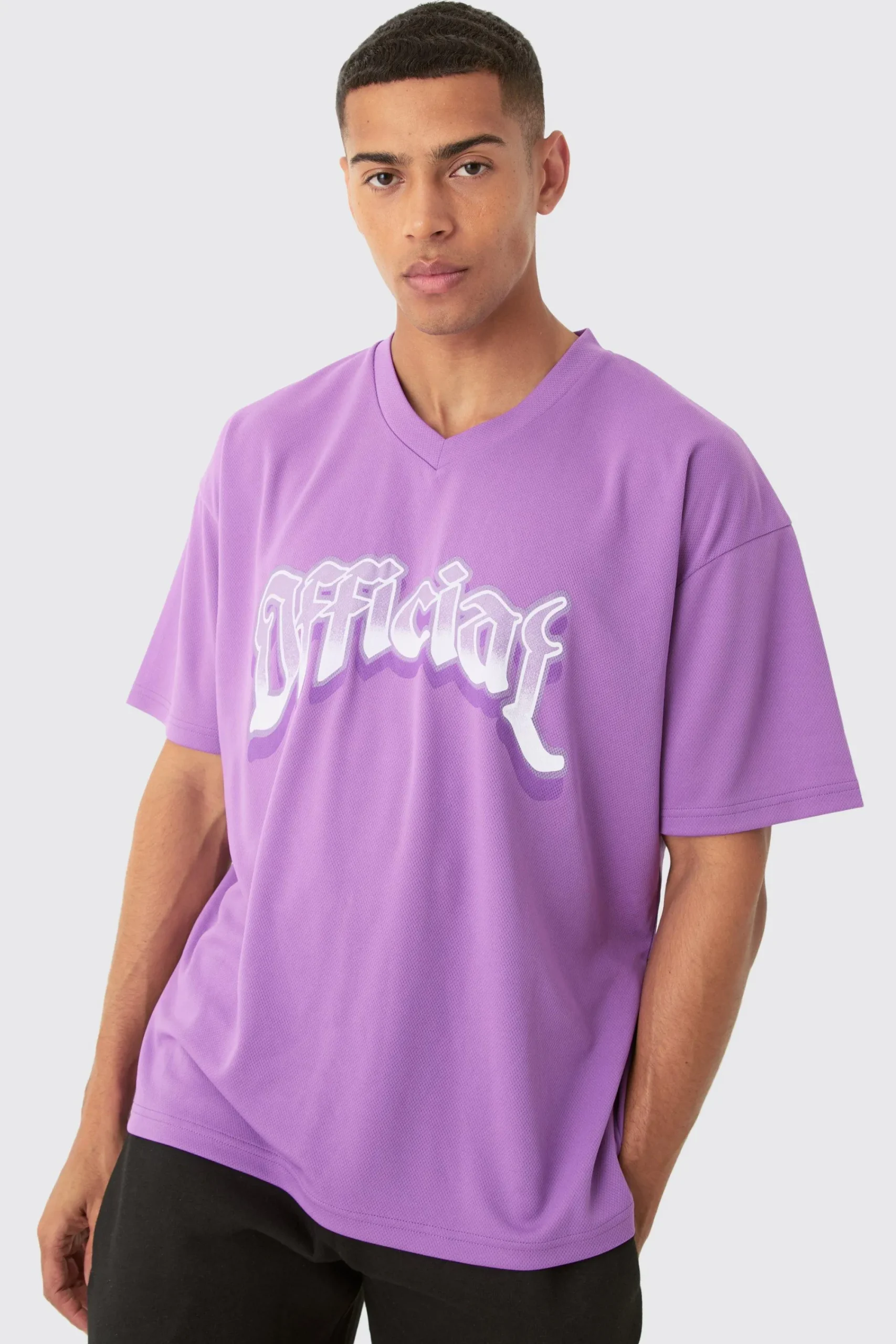 Oversized Official Mesh Varsity Top | UK^boohooMAN